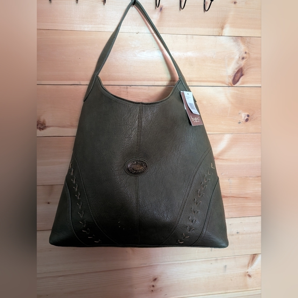 B.O.C. Olive Green Shoulder Bag..Big
